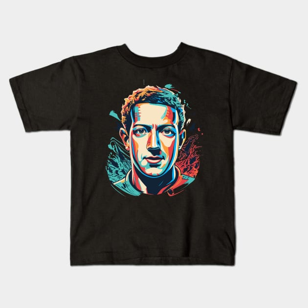 Mark Zuckerberg Kids T-Shirt by kknows